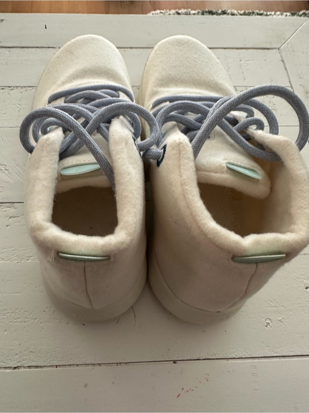 allbirds Cream wool Lace-Up high tops